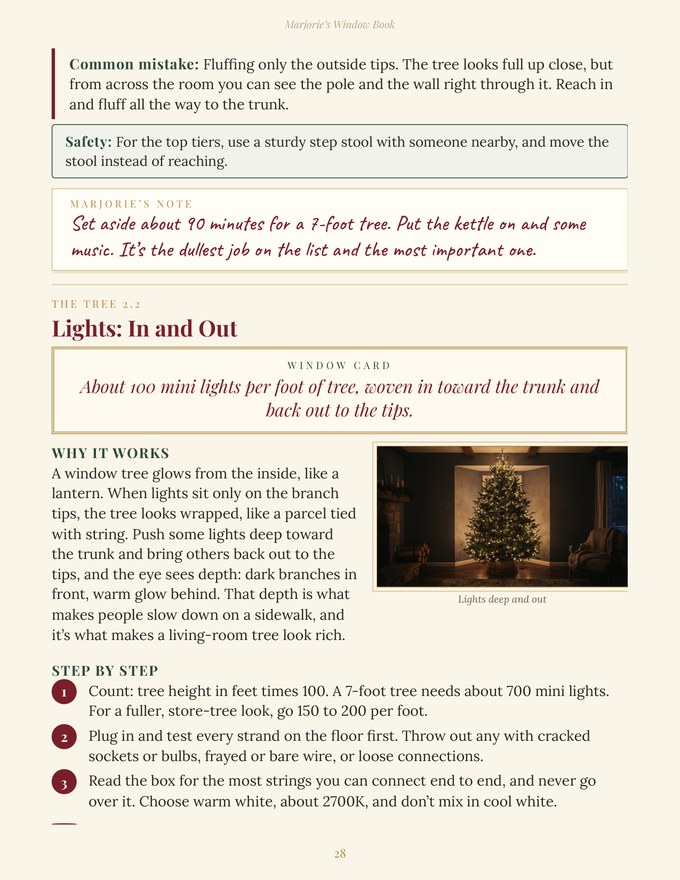 Page from Marjorie’s Window Book