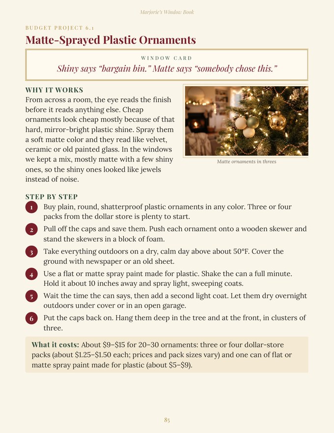 Page from Marjorie’s Window Book
